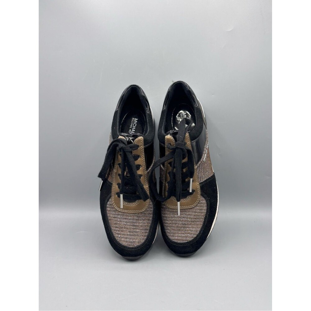 MICHAEL Michael Kors Black and Bronze Sneakers